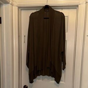 Fiorella Rubino Olive Draped Cardigan L